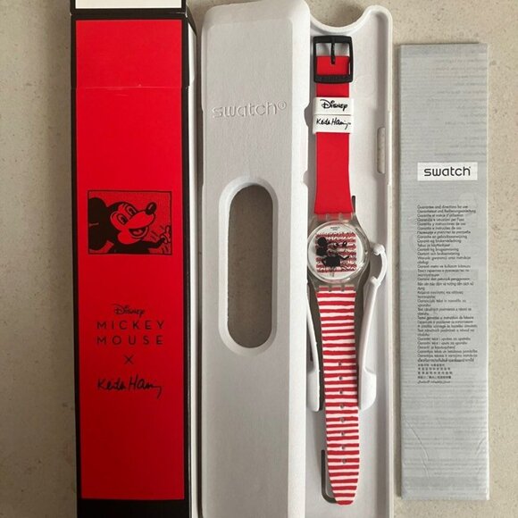 Swatch Keith Haring X Disney Mickey Mouse Mariniere Watch - Picture 3 of 4